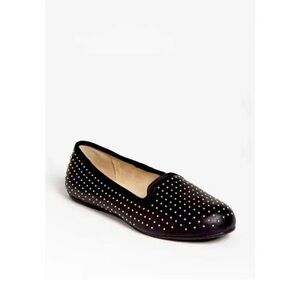UGG Black Flats with White Polka Dots